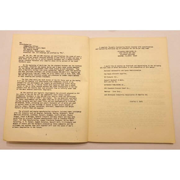 Aircraft Hardware Standards Manual & Engineering Reference 1971 Aviation Book - Picture 4 of 9